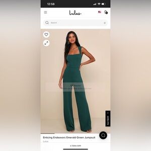Enticing Endeavors Emerald Green Jumpsuit - Lulus size small
